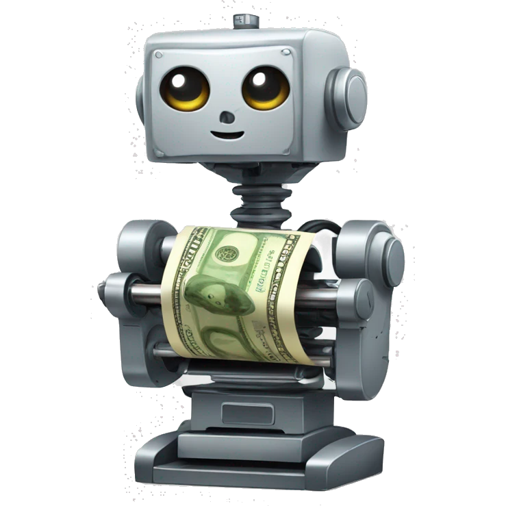 money printing robot emoji