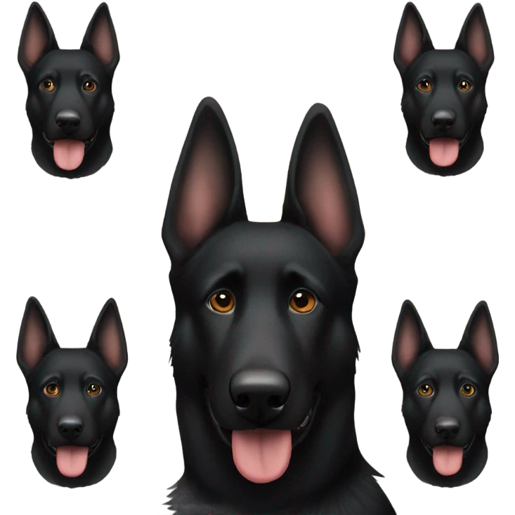 Black german shepherd emoji