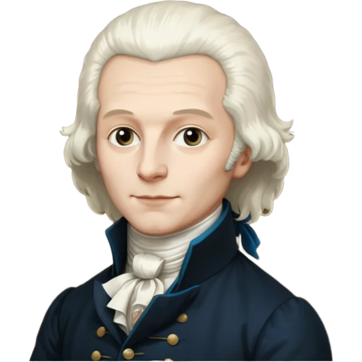 Maximilian Robespierre as depicted in the anonymous painting of the Musée Carnavalet emoji