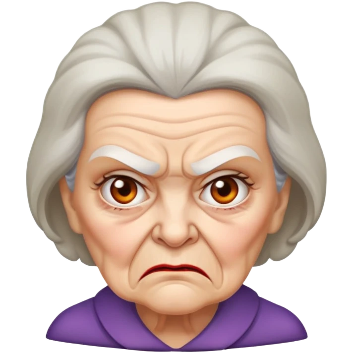 angry old lady emoji