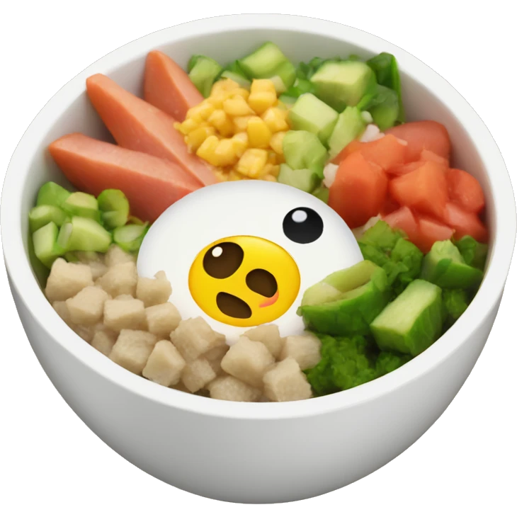 a poke bowl emoji