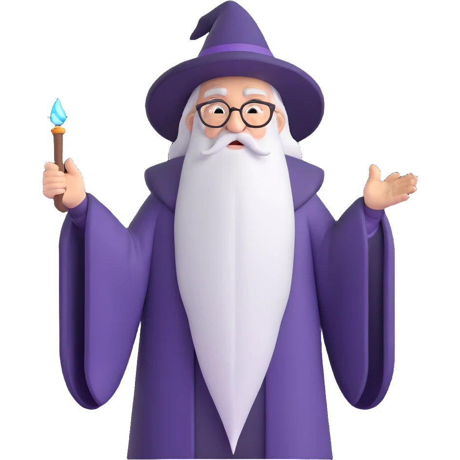Dumbledore from Harry Potter emoji