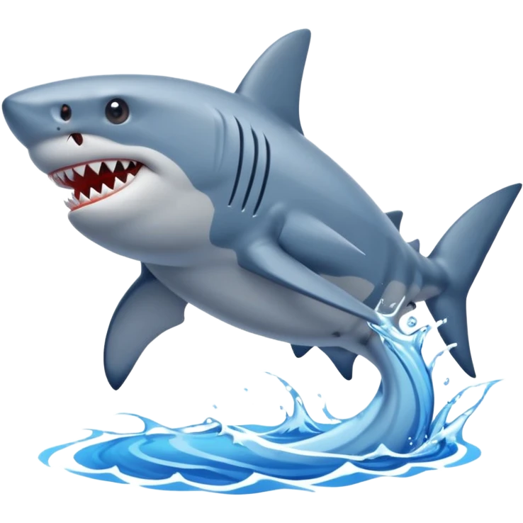 Shark with blue nike shoes emoji