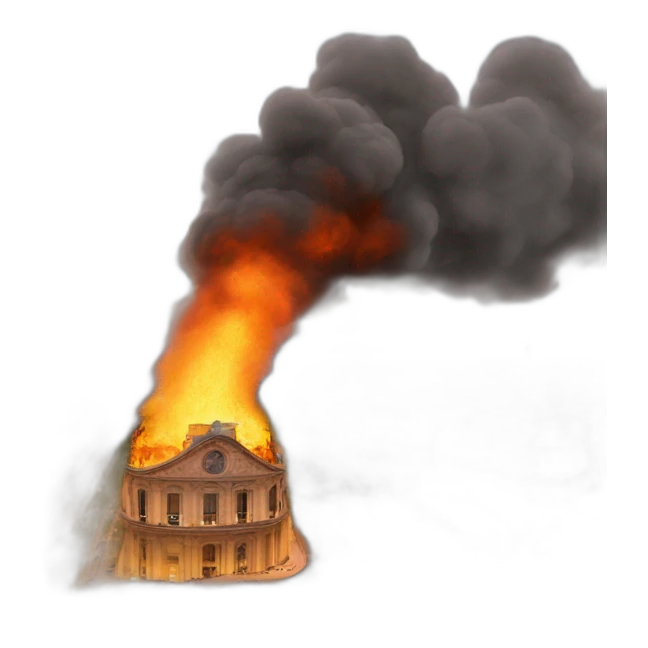 Paris en feu emoji
