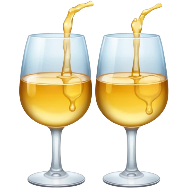 two glasses gently touching each other emoji