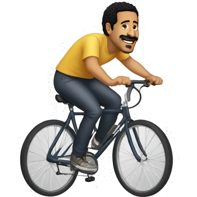 Cheb Khaled sur un velo emoji