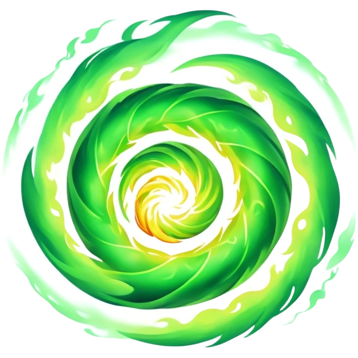 Green fire emoji