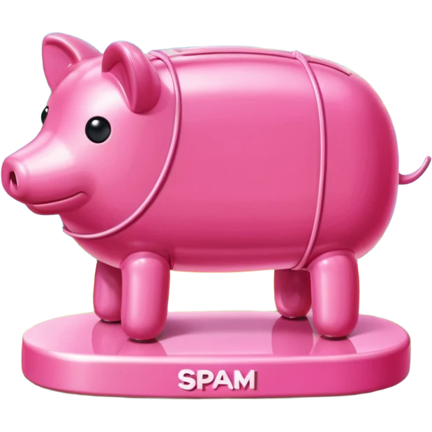  SPAM meat jeff koons style sculpture art french landscape  emoji