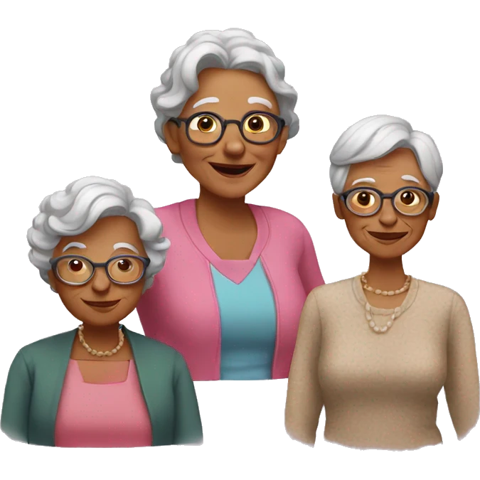 multiple people and their grandmas  emoji