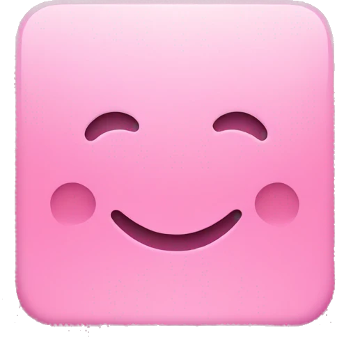 Pink Square plain no shadow emoji