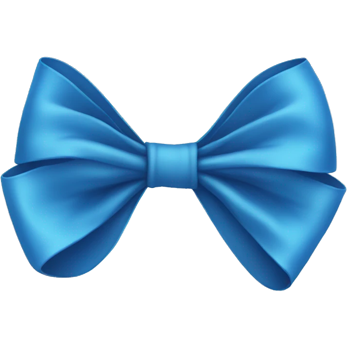 Blue bow emoji