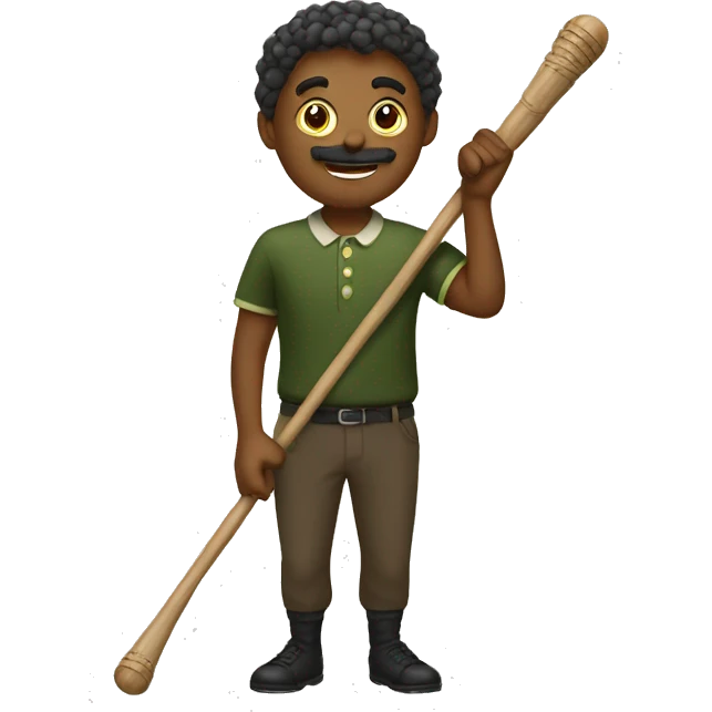 marche avec baton emoji