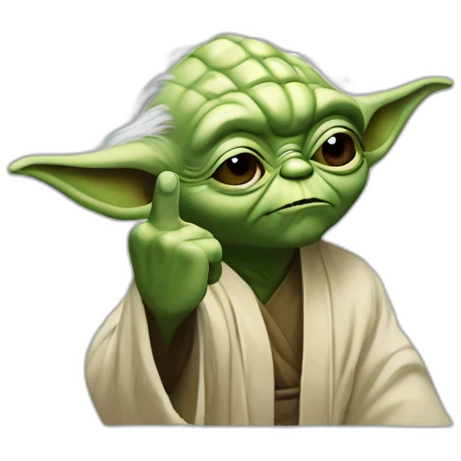 yoda middle finger emoji
