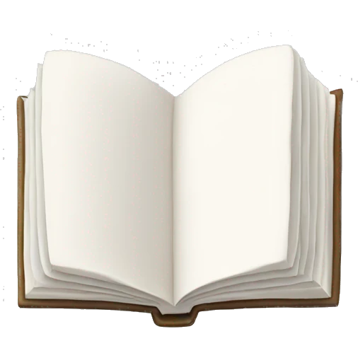 closed book, white cover  emoji