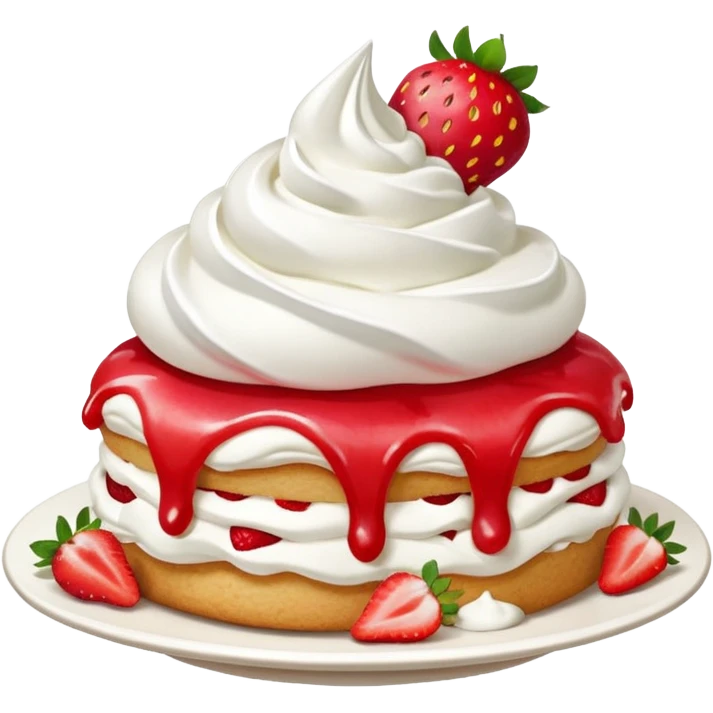 Strawberry shortcake kiss emoji