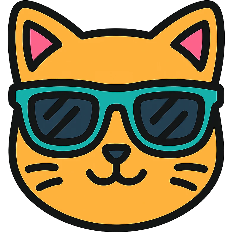 cat wearing sunglasses emoji