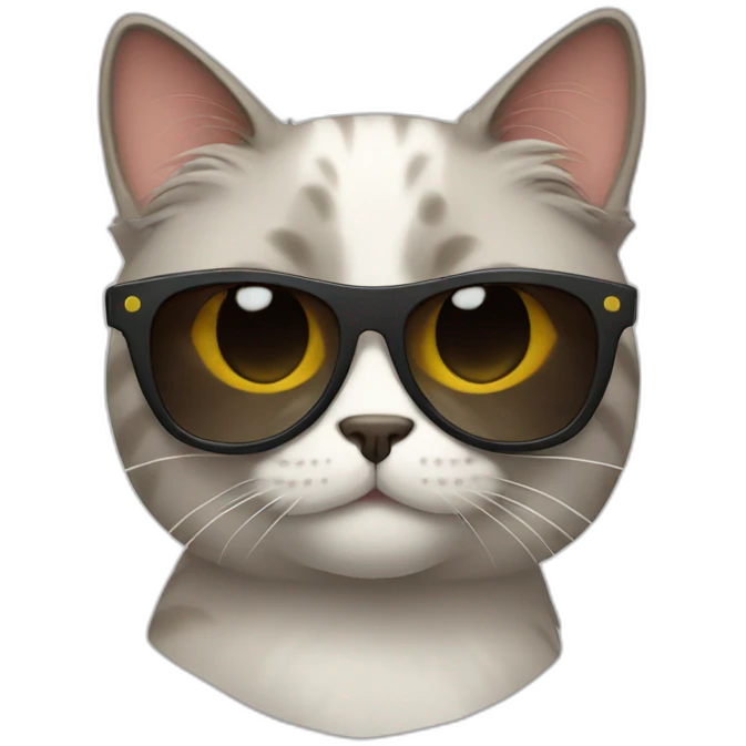 Cat with sunglasses emoji