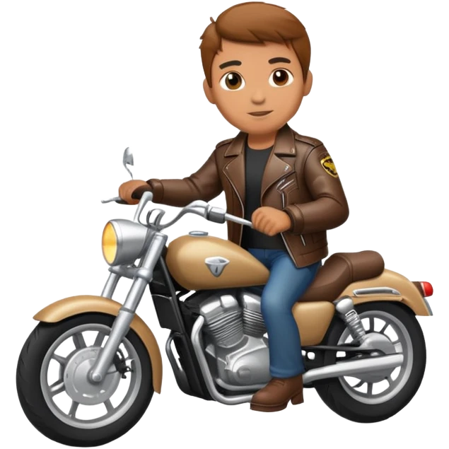 Dad on a motorcycle  emoji