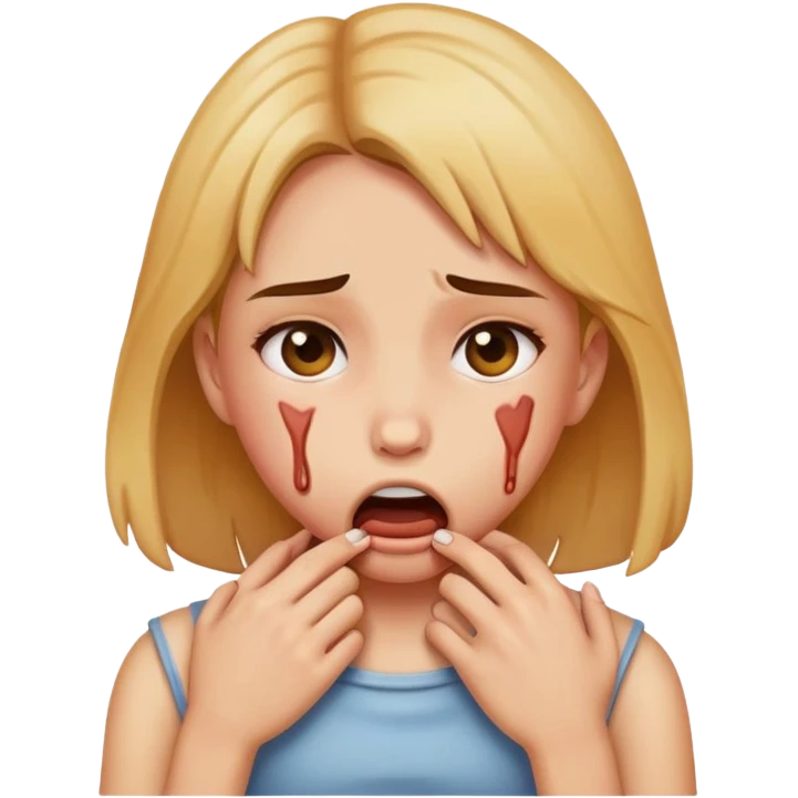 girl choking emoji