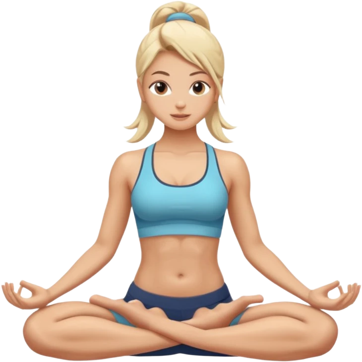 yoga girl abs emoji
