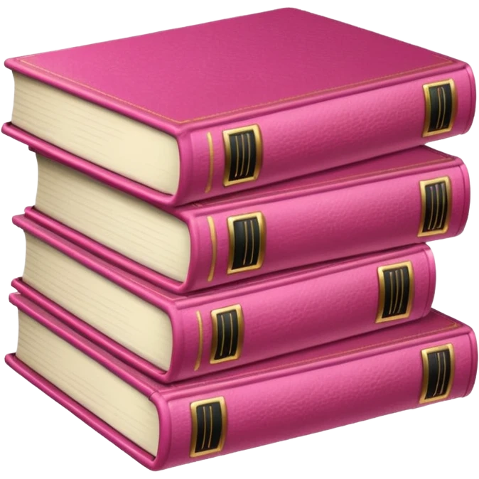 Livros rosa emoji