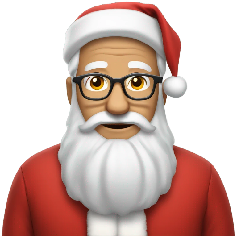 Grandpa dressed as Santa emoji