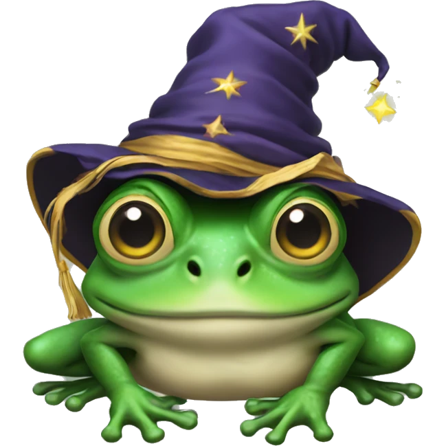 Wizard frog emoji