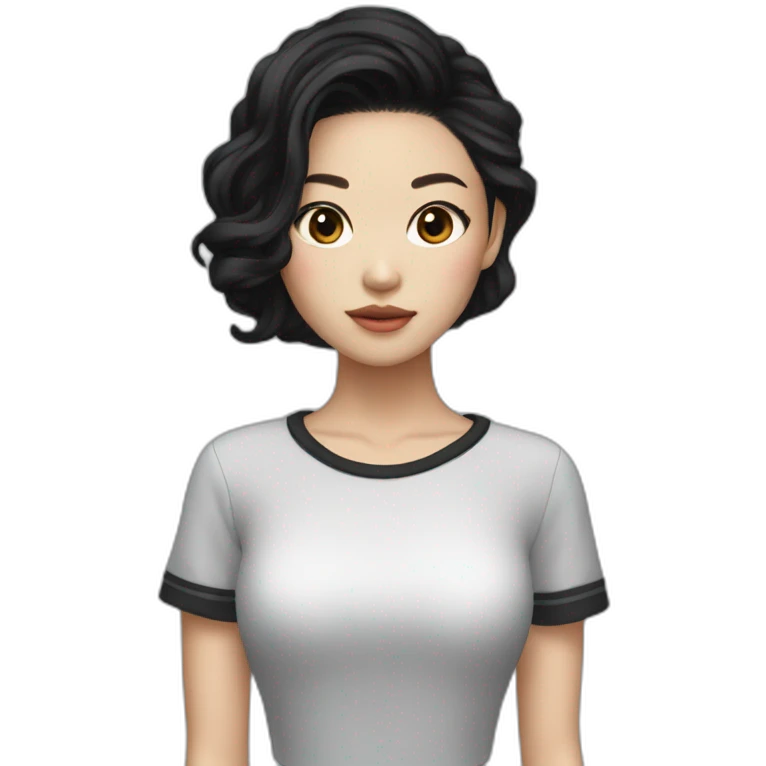 Jennie Kim black hair emoji