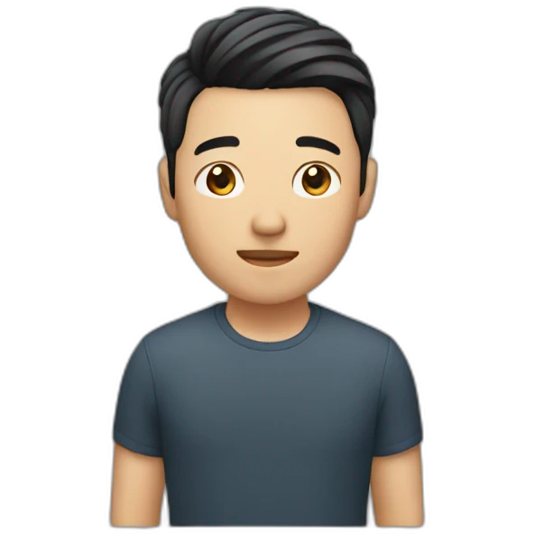 asian male with flow haircut emoji