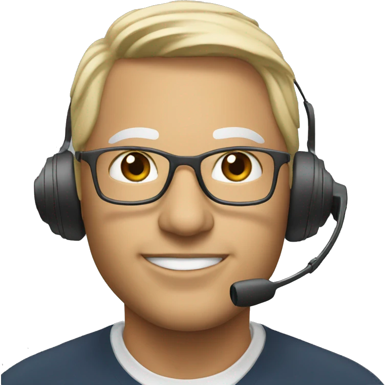 Coach with headset  emoji