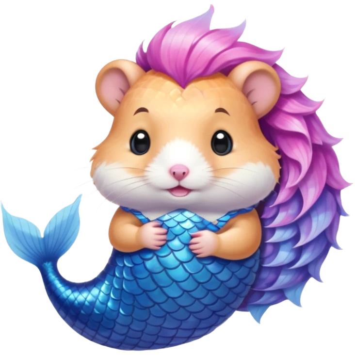 mermaid hamster emoji