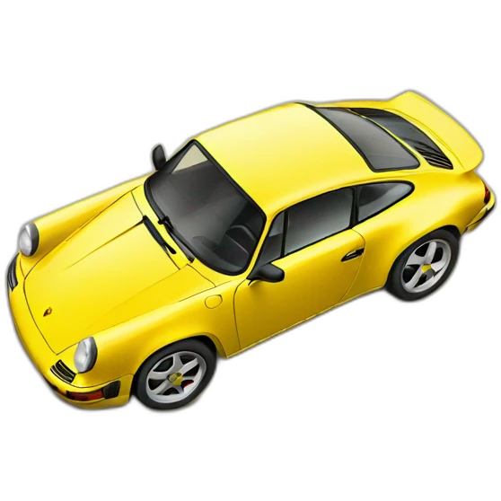 Yellow Porsche  emoji