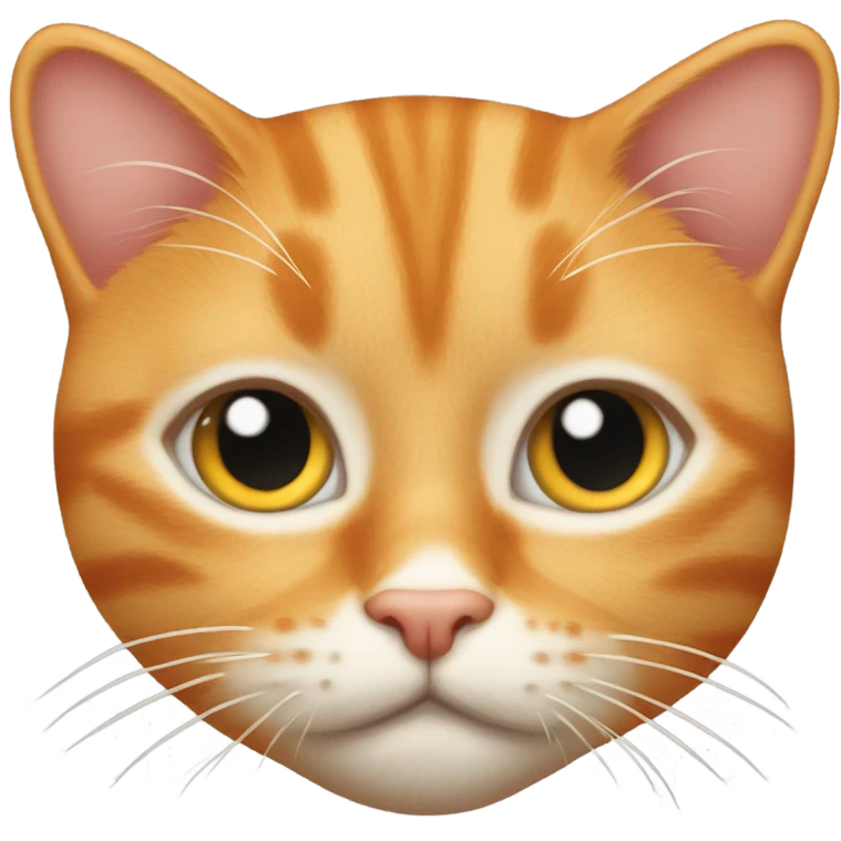 An orange tabby cat with one eye emoji