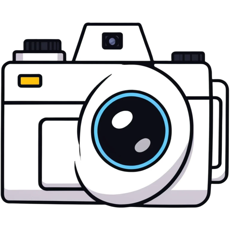 camera with an eye in the center of the lens emoji