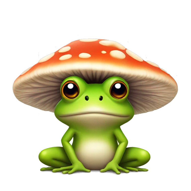 Mushroom frog emoji