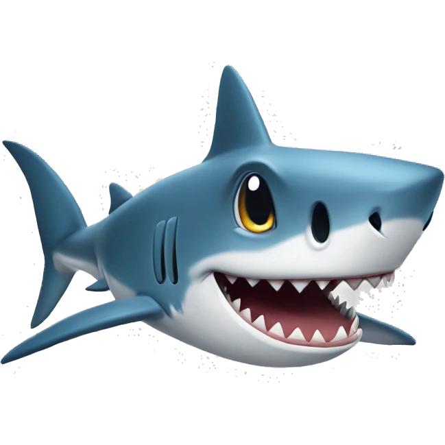 shark with a :3 face emoji