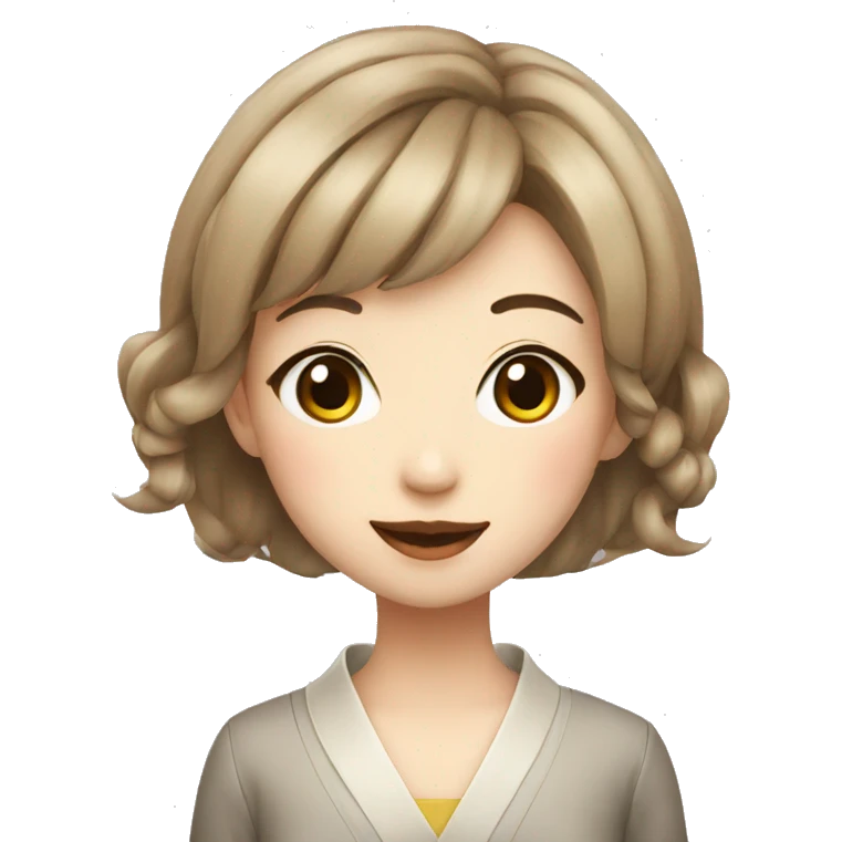 japanese fashion girl smiling portrait emoji