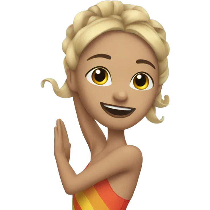 Synchronized swimming solo emoji