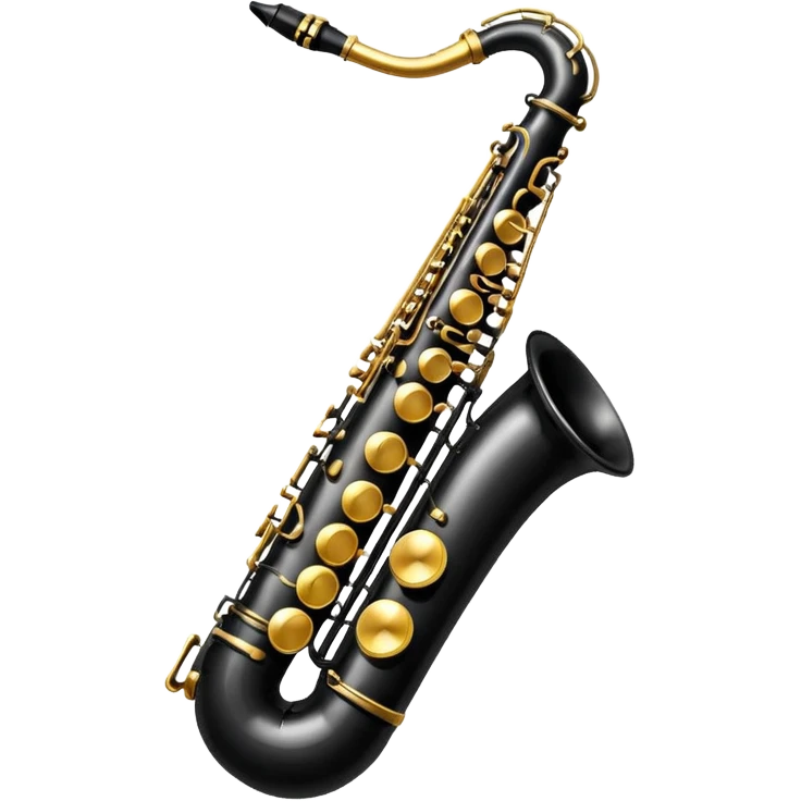 black saxophone   emoji emoji