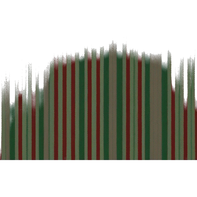sweater with only dark red and dark green stripes emoji
