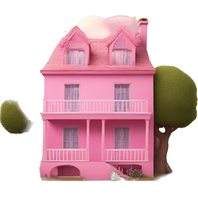 pink house with the title coliving sojuela joven emoji