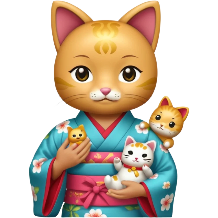 chat japonais, manekineku emoji