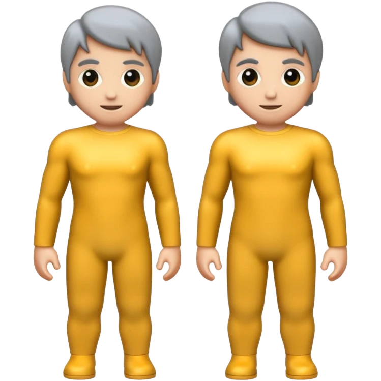 Como el dos però com cuerpo gris emoji
