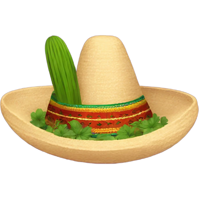 Mexican hat with herbs  emoji