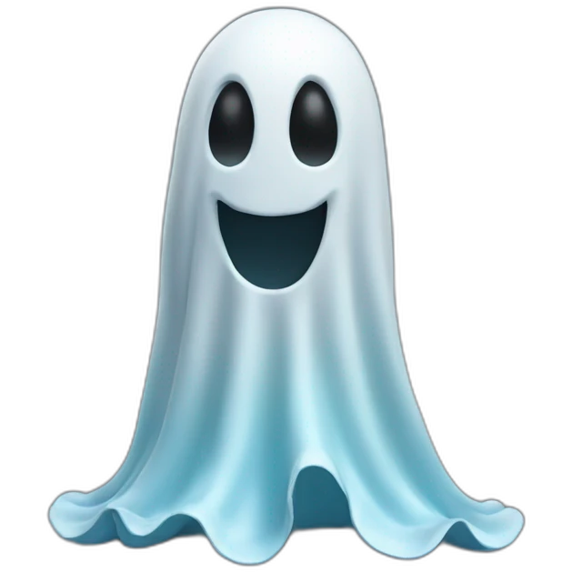 3d halloween ghost emoji