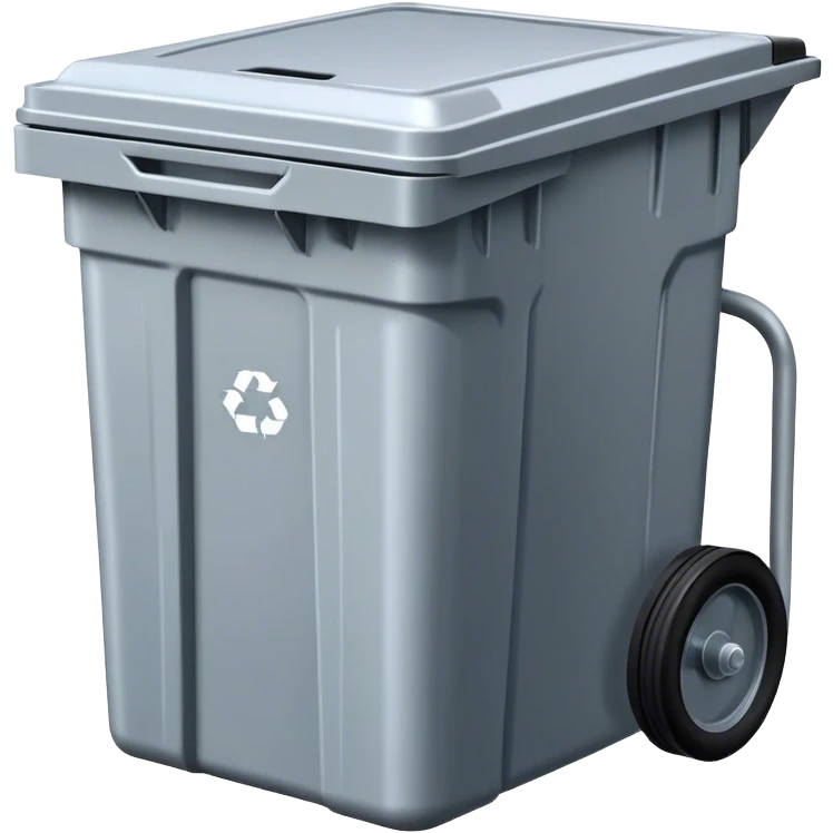 Commercial garbage bin emoji