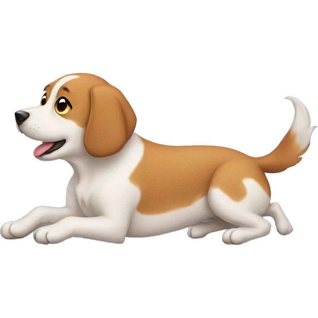 dog rolling emoji