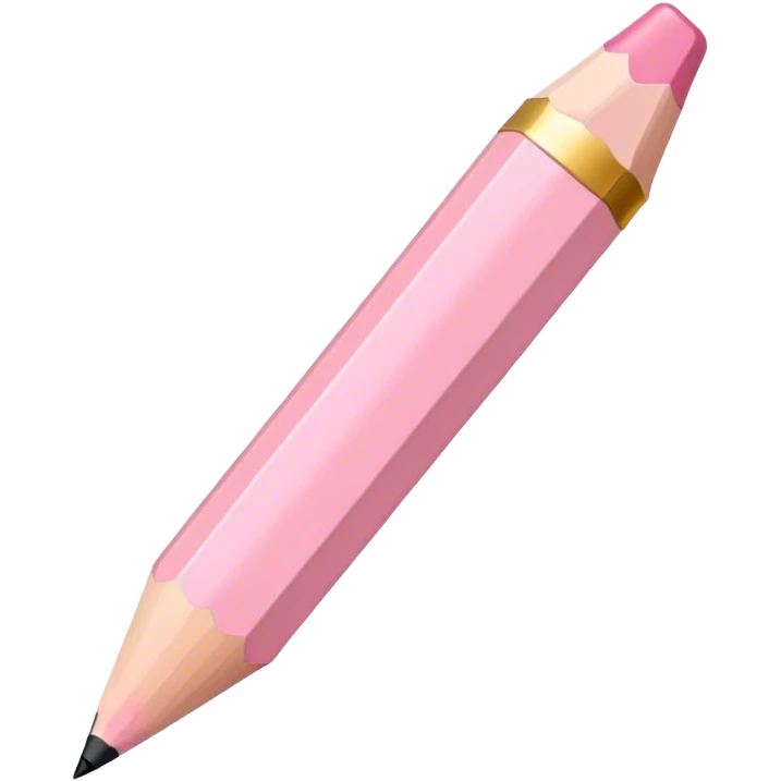 light pink pencil emoji