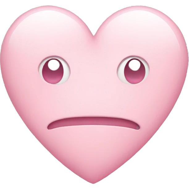 Light pink heart emoji