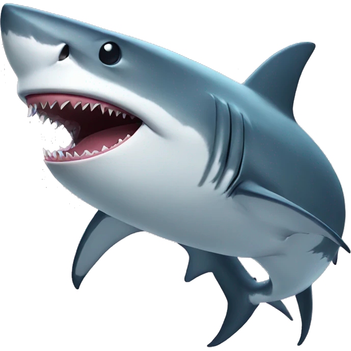 Shark listening to music emoji